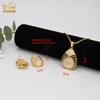 Papuošalų Rinkiniai, Kaklo Papuošalai Moterims Opal Earings Auksą, Padengtą Dubajaus Prabanga Maroko Boho Vakarų Nuotakos Dizaineris Polinezijos