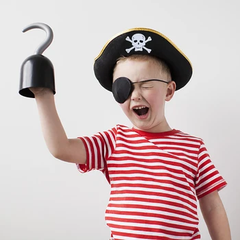 Pirate Hat Vaikų Suaugusiųjų Helovyno Cosplay Dekoro Jaučiausi Bžūp Piratų Kaukolės Kapitonas Skrybėlę Maskuotis Kapitonas Helovinas Šalis Cosplay Prop