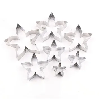 Polimero Molis Įrankis Rose Taurele Žvaigždės Formos Pelėsių Cukraus Gėlės Žiedlapis 