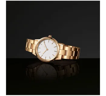 Prabangos Prekės ženklo Moterų Laikrodžiai Rose gold Laikrodžiai Japonijos judėjimo Žiūrėti Mados Kvarco Ponios Nerūdijančio Plieno relogio feminino