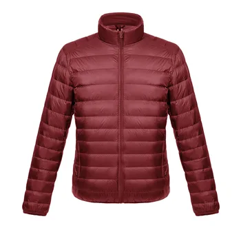 Prekės Raudona Žiemos Paltai, vyriški Lengvas, Atsparus Vandeniui Packable Puffer Jacket
