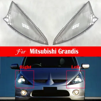 Priekinis Lęšis Mitsubishi Grandis priekinis žibintas Padengti Pakeisti Priekiniai Automobilių Šviesos Auto Shell Skaidrus Umbra Šviesus atspalvis Kepurės