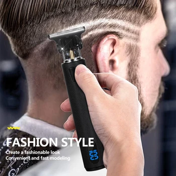 Profesionalių Elektrinių Kirpimo Kirpimo Žirklės Plaukų 0Mm Drožyba Šalinimo Kirpykla Skustuvas Vyrams Hairdresses Mašinos USB Įkrovimo