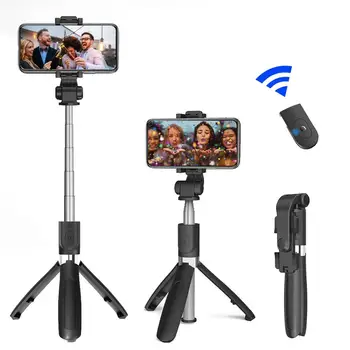 Profesionalus Trikojis Selfie Stick Mobiliojo Telefono Foto Sukasi Polių Bluetooth Nuotolinio Valdymo Stendas Live Transliacijos Turėtojas