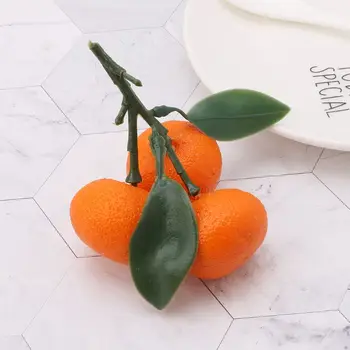 Realus Tikroviški Dirbtinų Mandarino Vaisių Apelsinai Netikrą Ekranas Maisto Dekoro Namų Šaliai Dekoro