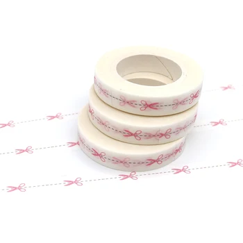 Rožinė Žirklės Punktyrinės Linijos Spalva Washi Tape Nustatyti Lipni Dekoratyviniai 