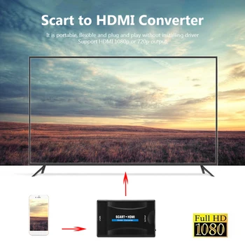 Signalo Vaizdo Garso Keitikliai Upscale Adapteriai Imtuvas, HD 1080P HDMI į HDMI suderinamus Buitinių Kompiuterių Priedai