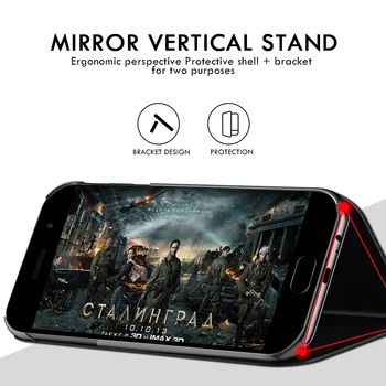 Smart Veidrodis, Flip Case For Motorola Moto E5 Atvejais Etui Odinis Telefono Dangtelis Moto E 5 E5 MotoE5 Magnetinio Atveju hoesjes Coque