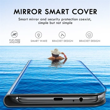 Smart Veidrodis, Flip Case for Xiaomi Mi Sumaišykite 2 3 Max 3 Clear View 360 Visas Apsaugos Telefono Galinį Dangtelį Xiomi Mix2 Mix3 5G Max3 Funda