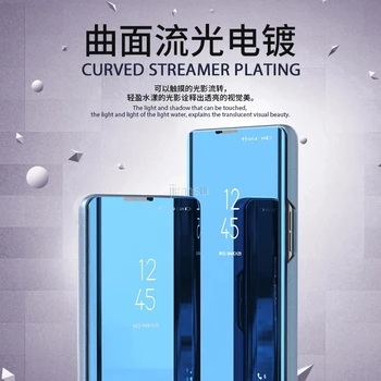 Smart Veidrodis, Flip Case For Xiaomi Redmi 9 Pastaba 9s Poco X3 NFC M3 8 8T 7 6 Pro Max 6A 7A 9A 9C Mi 9T 10T 10 11 Lite Padengti Coque