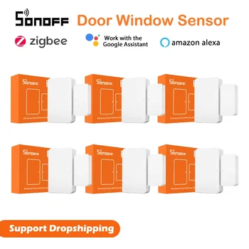 SONOFF SNZB-04 Smart Zigbee 3.0 Durų Jutiklis Langą Detektorius, Skirtas EWeLink Programėlės Pranešimas Dirbti Su Alexa, Google 