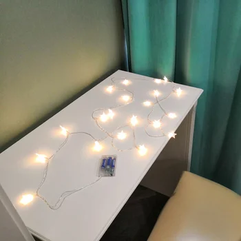 Star LED String Žibintai Paprasta Led Šviesos Patalpų Fantastinis Atostogų Kambarį Šalis Dekoro Girliandą Užuolaidų Mados Luces