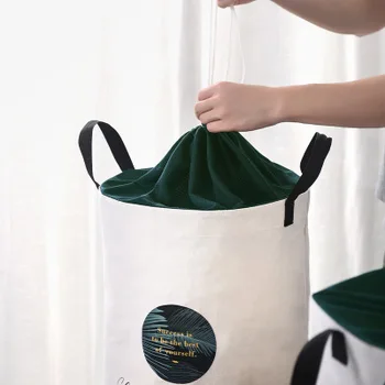 Sulankstomas drabužių krepšį drabužius krepšelį namų žaislų saugojimo krepšys net su dangčiu skalbykla, drabužių krepšelio