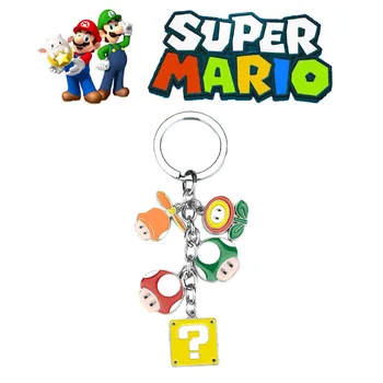 Super Mario Bros Žaidimas Grybų Žmogus, Rupūžė Derinys Pakabukas Auto Reikmenys Paketų Prižiūrėtojų Raktinę Pakabukas Keychain Priedai Gimtadienio Dovanos