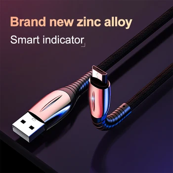Swalle 2.4 LED indikatorius, Greitas Įkrovimas Nailono Tinklelio Data Kabelį, TIPAS C Micro USB Kabelis įkrovimui ir perdavimo Kabeliai