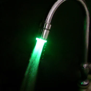 Temperatūros Jutiklis 3 Spalvų RGB LED Šviesos, Vandens Maišytuvas Švyti Dušo Stream Bakstelėkite Virtuvės Reikmenys, Namų Dekoravimo, Lašas Laivybos