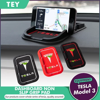 TEY 2021 Telefono Turėtojas Kilimėlis Anti-slydimo Slydimo Tesla Model Y Modelis 3 X S Automobilio prietaisų Skydelyje Ne Slydimo GriPad Už Model3 ModelY Priedai