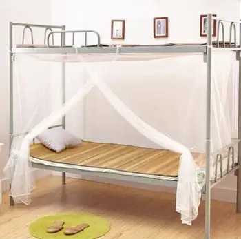 Tinkleliai nuo vabzdžių už vieną duris dvigulė lova viršuje ir apačioje kvadratinis stogo
