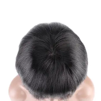 Trumpas Tiesiai Žmogaus Plaukų Perukas Brazlian Plaukus Remy Plaukų Mašina, Pagaminti Natūralių Spalvų Trumpą Žmogaus Plaukai Tiesūs Perukas Juoda Moterų