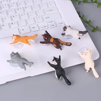 Universalus Cute Kačių Telefono Turėtojas Gyvis Daugkartinio Naudojimo Nešiojamų Mobiliųjų Telefonų Stovi Kūrybos Animacinių Filmų Siurbtukas Tingus Laikiklis