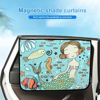 Universalus Mielas Animacinių filmų Automobilio Stiliaus Automobilis Saulės Pavėsyje Padengti UV Apsaugoti Užuolaidos, Šoninio Lango skėtį nuo saulės Padengti Kūdikių susukamos didmeninės