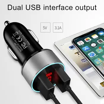 Universalus Skaitmeninis Displėjus, Automobilinis Įkroviklis Transporto priemonės 3.1 Dual USB Telefono Greito Įkrovimo Kroviklis Xiaomi 