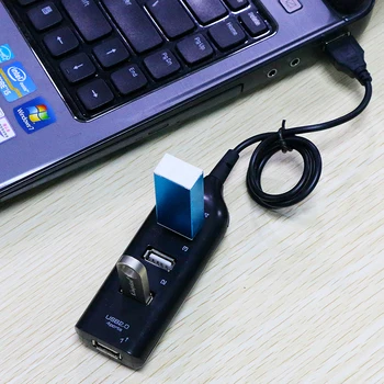 USB 2.0 Didelės Spartos Hub Mini 4 Port Splitte USB Adapter PC Nešiojamas Nešiojamojo Kompiuterio, 