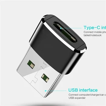 USB 3.0 Type A Male į USB 3.0 Tipo C lizdinė Jungtis, Keitiklis Adapterio Tipas-c USB Standarto Įkrovimo Duomenų Perdavimas