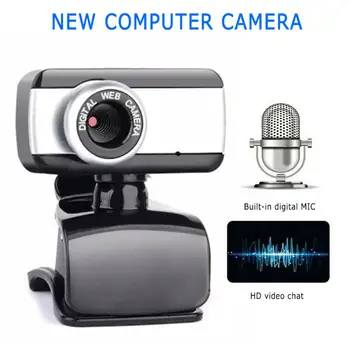 USB Kompiuterio Kamera Su Mikrofonu HD 480P Plug And Play Webcam Taikomos Nešiojamojo KOMPIUTERIO Kompiuterio, Interneto Kameros