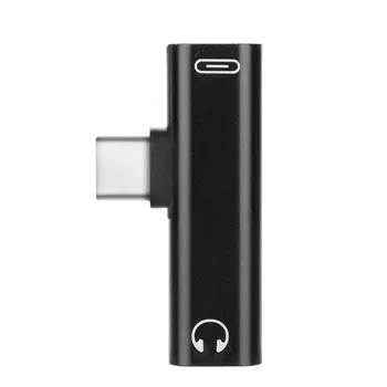 USB Tipas-C-3.5 mm Lizdas AUX Ausinių Audio Splitter Konverteris Adapterio Kabelį Didelis Greitis, Aux-Garso Kabelis, 3.5 Ausinių