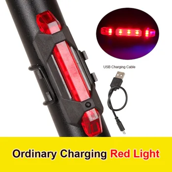 USB Įkrovimo Dviračio Šviesos Priekinių Žibintų Dviračių Uodegos Šviesos Nustatyti, Kalnų Dviračių Vandeniui Lempa LED Žibintuvėlis MTB Bike Accessories