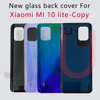 Už Xiaomi Mi 10 Lite baterija, galinis dangtelis Nauji stiklo atgal padengti pakeitimo Nugaros Skydelio Galinių Durelių Būsto Atveju