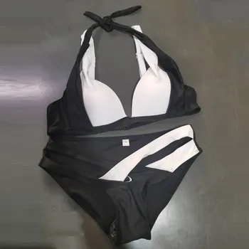 Vasaros maudymosi kostiumėlį Moteriškas Moterų Dviejų dalių maudymosi kostiumėlį, Įskaitant Krūtinės Padas Kietas Bikini Kostiumas Plaukimo Kostiumas Moterims