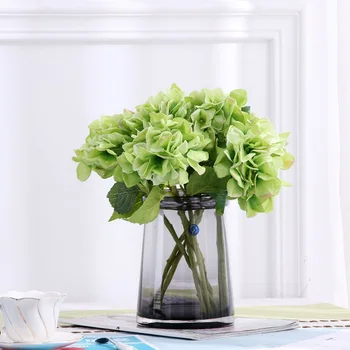 Vestuves Prekių Netikras Šilkas Hydrangea Gėlės,Dirbtinės Gėlės Rausvos Spalvos, Balta Mažas Hydrangea Gėlių Filialas, Namų Dekoracijos
