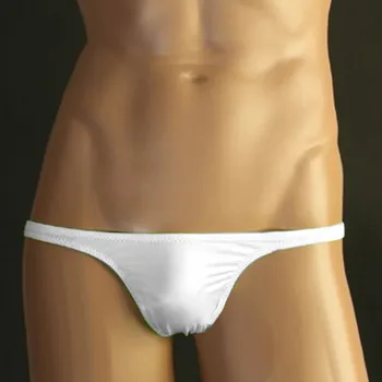 Vyriški Seksualus G-String Elastinga Bikini Thong T-atgal mažaaukščių Trumpikės Patogūs Apatiniai Poliamidas/Nailonas Vyrų Seksualus G-String M/L/XL/2XL