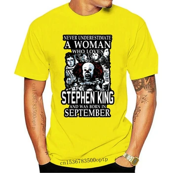 Vyrų marškinėlius rugsėjo Moteris Myli STEPHEN KING Shirt cool moterys T-Shirt tees viršų