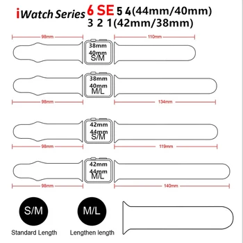 Watchband Apple Watch band 44mm 40mm serijos 6 SE 5 4 3 Watch BAND 42mm 38mm Sporto Slicone diržo apyrankė 