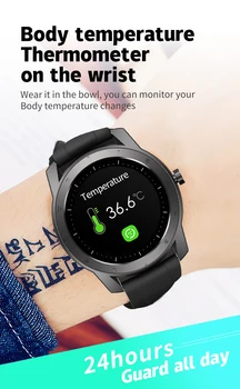Willgallop Naujas S8T Smart Watch Širdies ritmo Monitorius Kūno Temperatūra, Multi-Funkcija Pasinaudoti Žiūrėti Vandeniui Prijunkite 