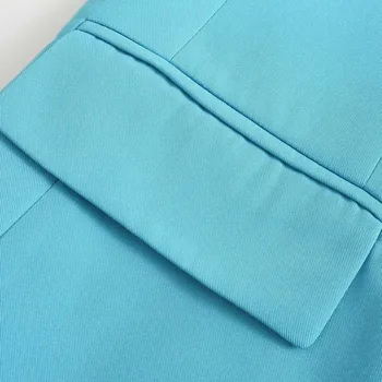 Za Moterų 2021 Naujas Produktas Mados Kišenėje Striukė Kailis Derliaus ilgomis Rankovėmis Mygtuką-iki Moterų Viršutiniai drabužiai Elegantiškos spalvos Švarkas