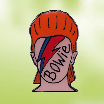 Ziggy Stardust žaibo roko Žvaigždė Davidas Bowie emalio pin