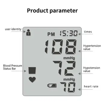 Širdies ritmas, Pulso Matuoklis Matavimo Sphygmomanometer Medicinos Riešo Sphygmomanometer PR Viršutinės Rankos Pulso Matuoklis Pulso Matuoklis Įranga