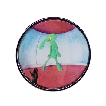 Šokių Squidward Šiuolaikinio Meno Pin Ženklelis Baudos Linijos Albumo Viršelio Sagė Arbūzų Cukraus Muzikos Meme Dovana
