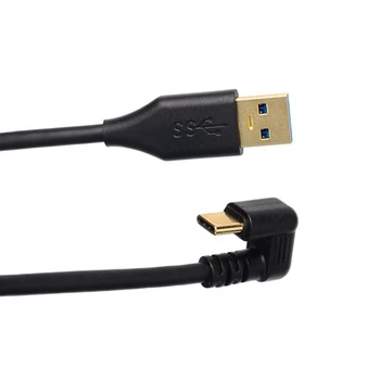 0,2 M 1M 1,8 M Auksu USB 3.0 Tipo Vyrų Tipas-C U-Formos Alkūnės Duomenų Įkrovimo Adapterio Kabelį 5Gbps