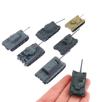 1:144 Modelis Žaislas 4D Smėlio Lentelė Plastiko Tiger Tankai II Pasaulinio Karo Vokietija Bakas Atsitiktinis
