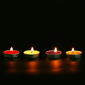 10 Vnt/Set Romantiška Aromaterapija Arbatos Vaško Žvakė Gimtadienis, Vestuvės Žvakių, Žvakių Spalvų Žvakės
