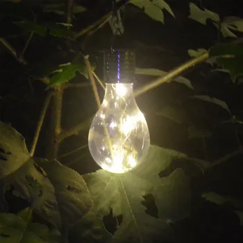 10vnt/Daug Saulės energija Varomas LED Žibinto Lemputė Nešiojamų Pasukti Lempos Lemputė Atviru dangumi baras Kalėdinė Dekoracija Žibintų Šviesos Kabinti