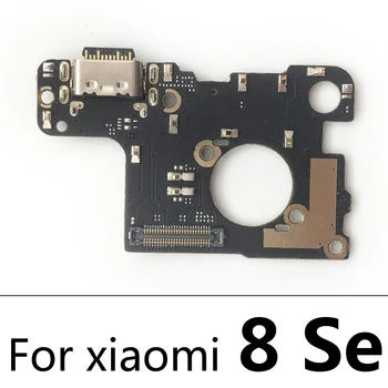 10VNT USB Įkroviklis Įkrovimo lizdas Jungtis Valdybos Flex Kabelis Su Mic Mikrofonas Xiaomi Mi 11 Pro 10T 10 9 8 Se A1 A2 Lite A3
