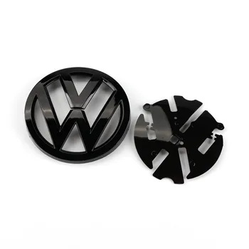 110mm Gloss Black Galinis Kamieno Dangčio Ženklelis Logotipas, Emblema Pakeisti Volkswagen Golf MK7.5 Golfo 7.5
