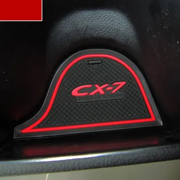 16pcs/nustatyti Mazda CX-7 CX7 CX 7 Durų Plyšį Pad Mat 3D Guminis Kilimėlis, Interjero Taurės, Pagalvėlės formos Griovelio, Mat Lnterior Anti Slip Automobilių Stilius
