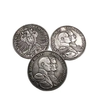 1915 Vokietija Proginių Monetų Kolekciją Apdailos Ženklą Ir Žmonių, Žalvario, Sidabro Padengtą Suvenyrų Monetų Amatų Dovana